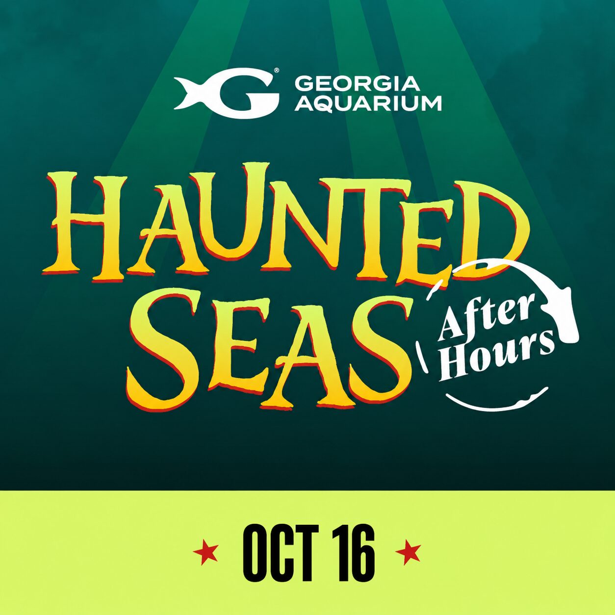 Haunted Seas After Hours promotional art from Georgia Aquarium