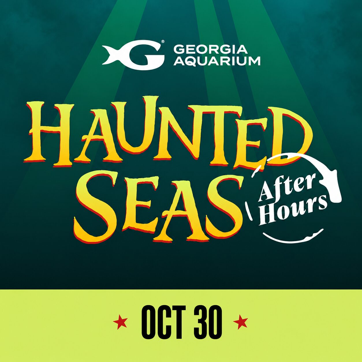 Haunted Seas After Hours promotional art from Georgia Aquarium