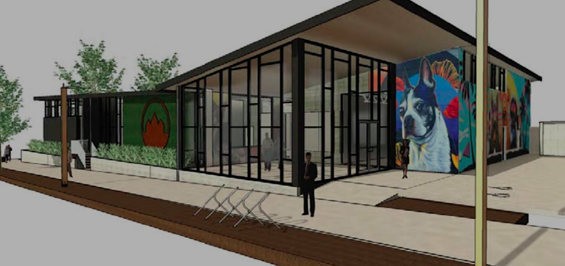 Barking Hound Village construction, 619 Boulevard, Old Fourth Ward