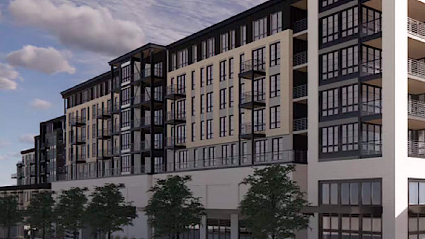 The vacant Old Fourth Ward block on Boulevard where Fuqua plans 273 apartments
