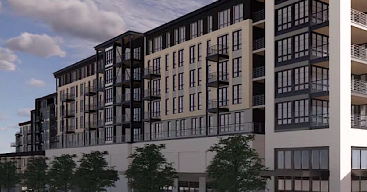 Rendering of the Fuqua and Northwood Ravin development planned at 505 Highland Avenue