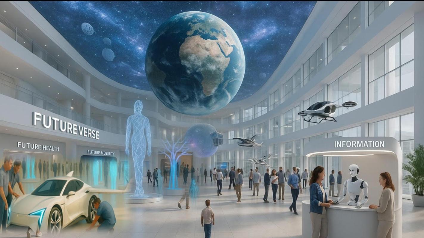 Rendering of the planned FutureVerse museum atrium in downtown Atlanta