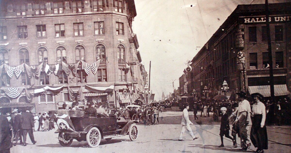 Hotel Row and Mitchell Street through the years