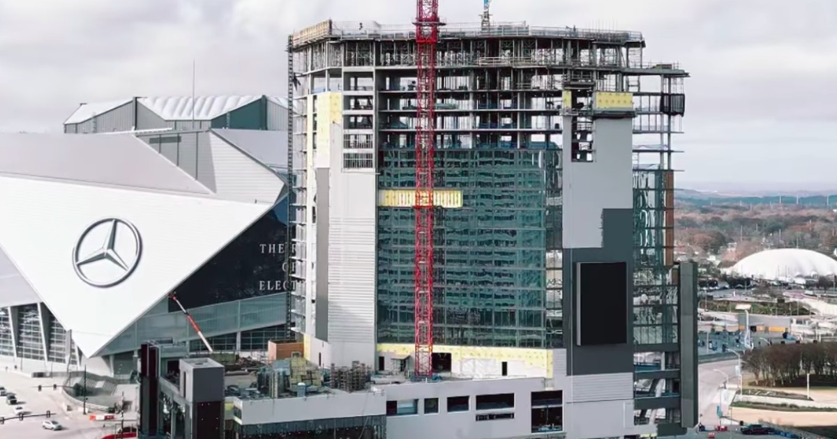 Rendering of Hotel Phoenix at Centennial Yards in downtown Atlanta