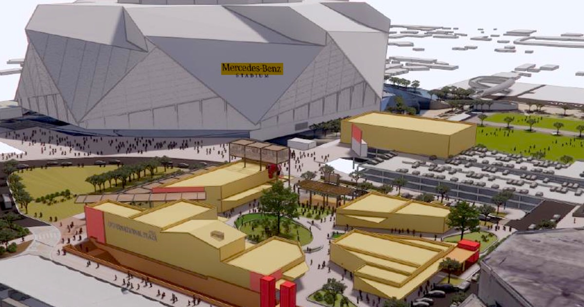 New Images Show the Retail District GWCCA Is Studying Between the Stadiums