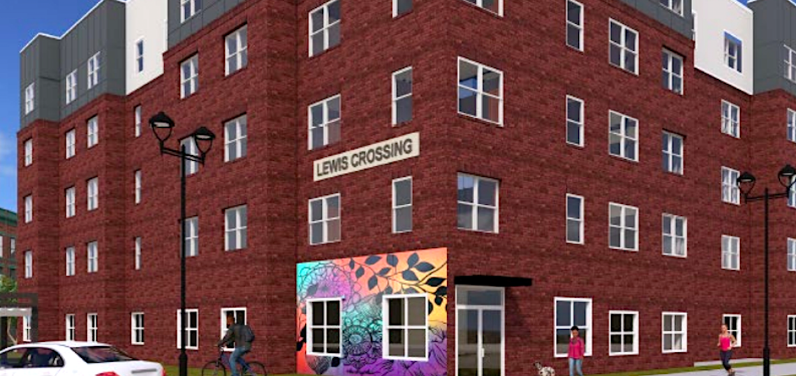 Lewis Crossing affordable housing rendering, Castleberry Hill