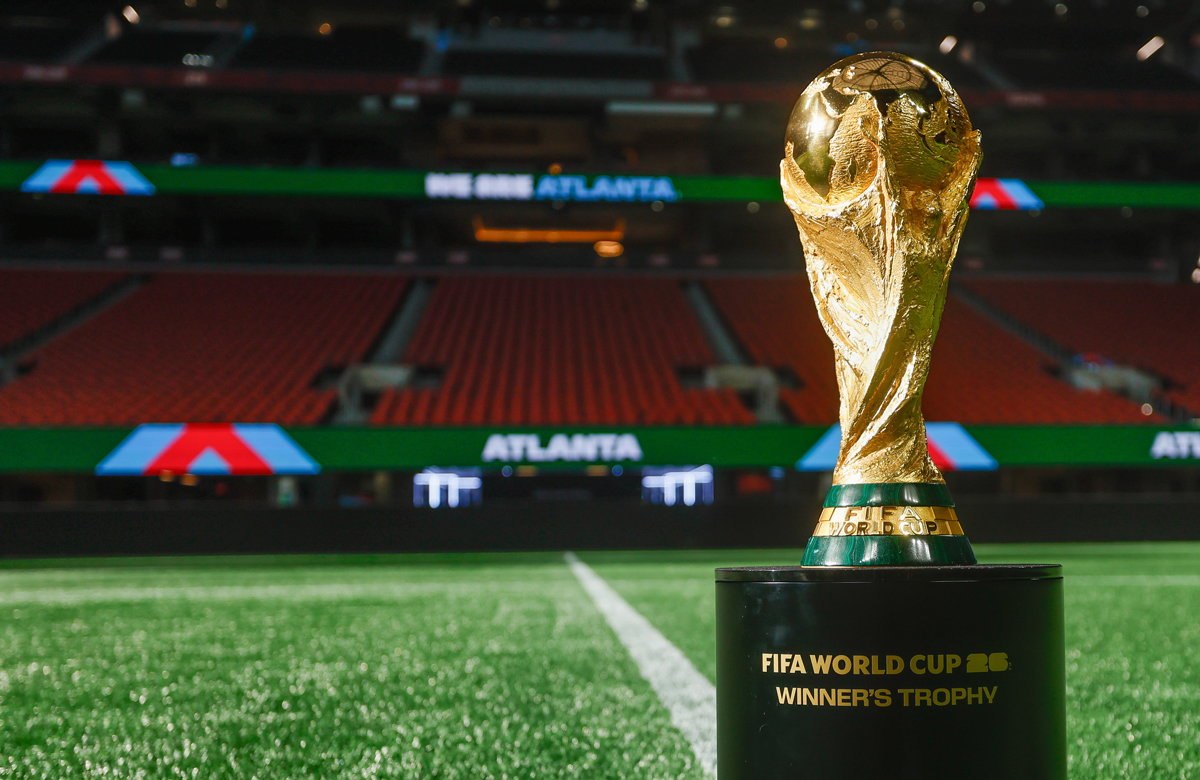 World Cup trophy, referenced in coverage of Founders Green and South Downtown's World Cup programming