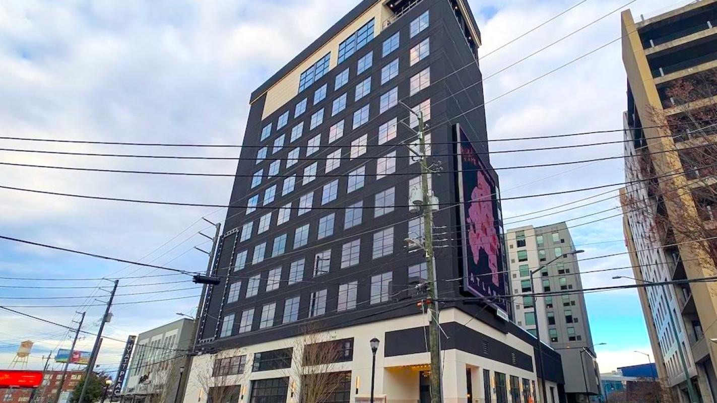 Moxy Atlanta Downtown on Marietta Street near Centennial Olympic Park