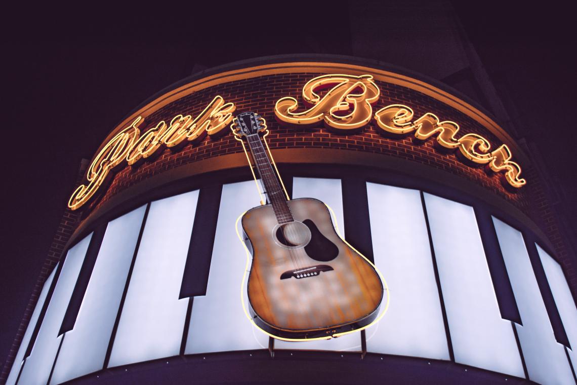 Rendering of Park Bench dueling-piano bar coming to Centennial Yards Entertainment District