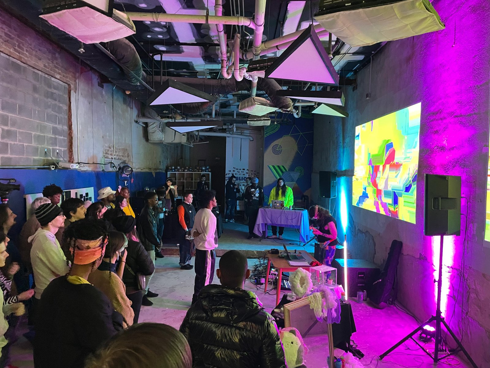 Underground's Art Lab: Jordan Young's 'Eyes on the Floor' and Shelly Boehm's Projection Residency at the Public Art Futures Lab