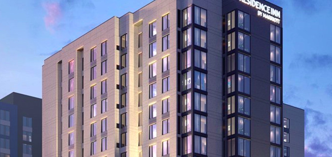 Rendering of the planned Residence Inn by Marriott at 355 Centennial Olympic Park Drive
