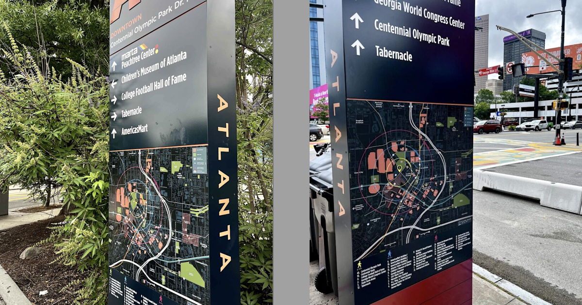 Downtown's 92 New Wayfinding Signs Passed Their World Cup Test. Other Atlanta Districts Could Be Next.