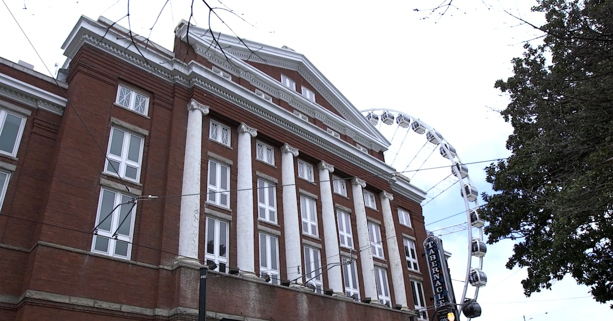 The Tabernacle concert venue in downtown Atlanta, a former 1911 Baptist church