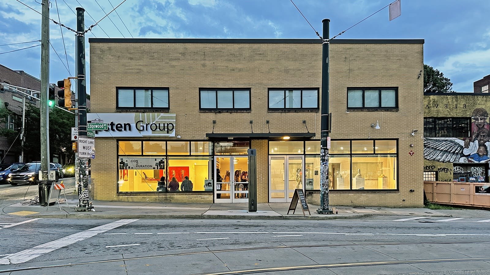 Storefront of The Sun ATL gallery on Edgewood Avenue in the Sweet Auburn Historic District