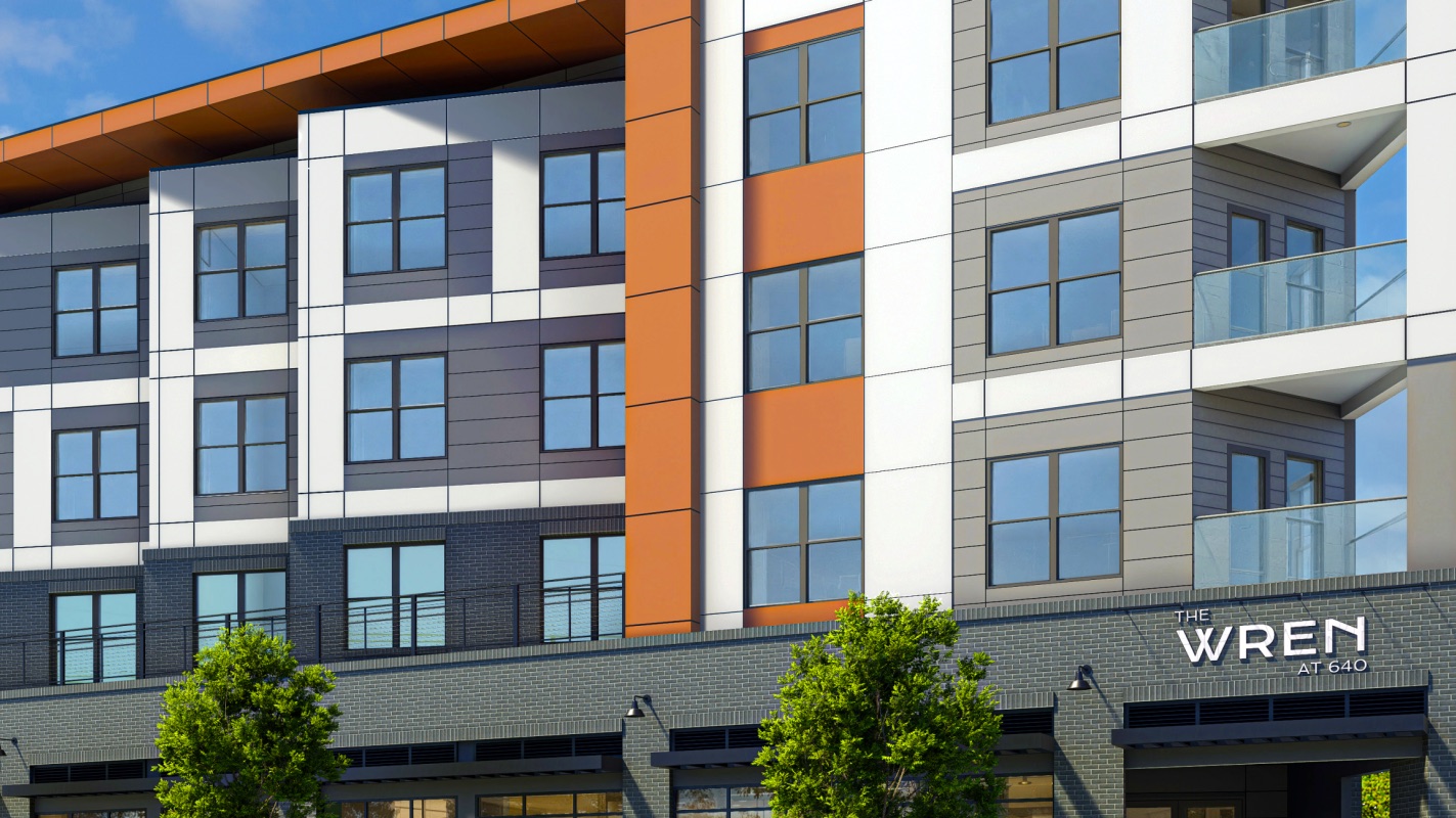 Rendering of The Wren at 640 along Boulevard in Old Fourth Ward