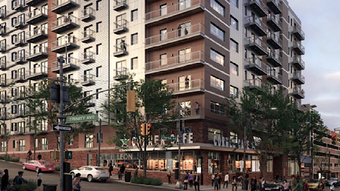 Rendering of Trinity Central Flats at Trinity Avenue and Shirley C. Franklin Boulevard