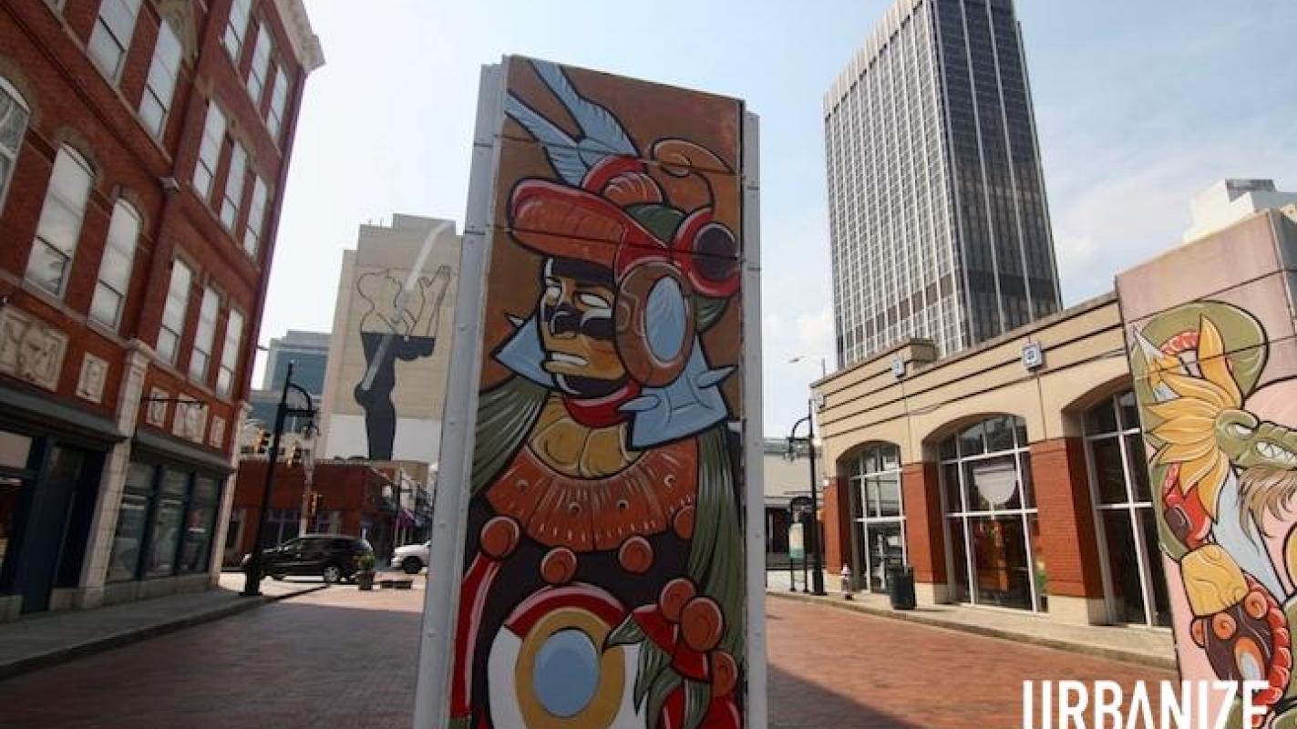 Upper Alabama Street at Underground Atlanta in downtown Atlanta