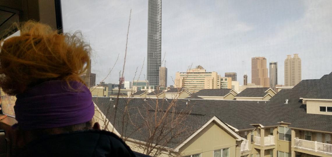 Concept rendering of Union Tower, a proposed 1,138-foot skyscraper over Five Points station