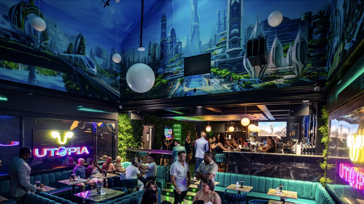 The Utopia restaurant space on Upper Alabama Street at Underground Atlanta