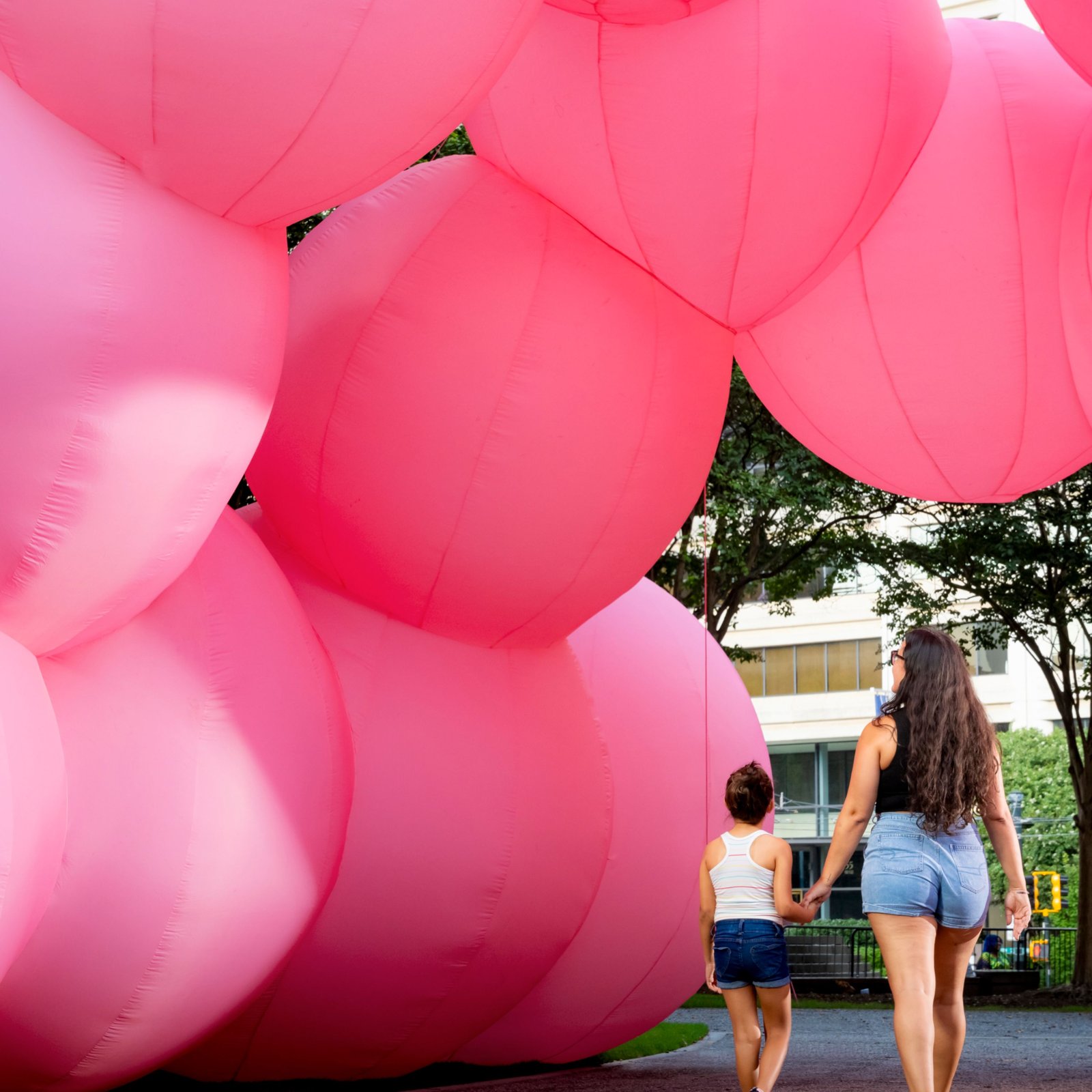 Bubbles, Spinning Tops, Glowing Pines, and Misting Mushrooms: Two Years of ART in the PARK at Woodruff Park