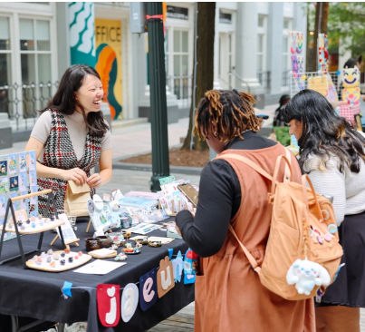 Promotional artwork for Markets on the Broad Street Boardwalk at Downtown Atlanta