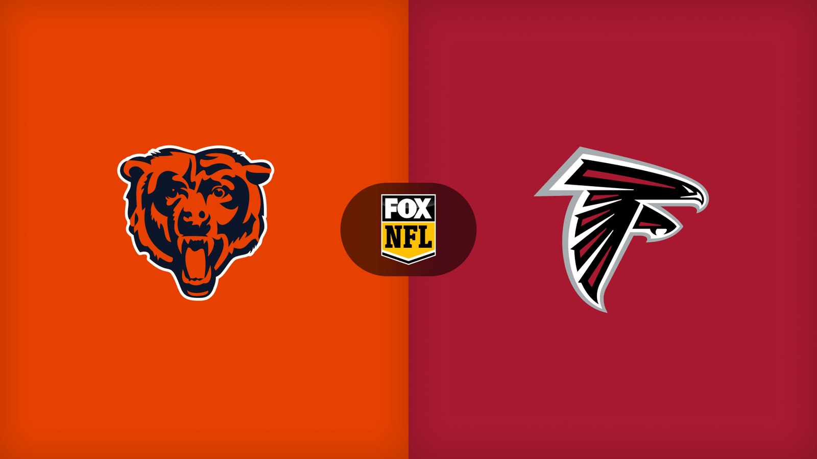 Promotional artwork for NFL: Bears @ Falcons at Cosm Atlanta