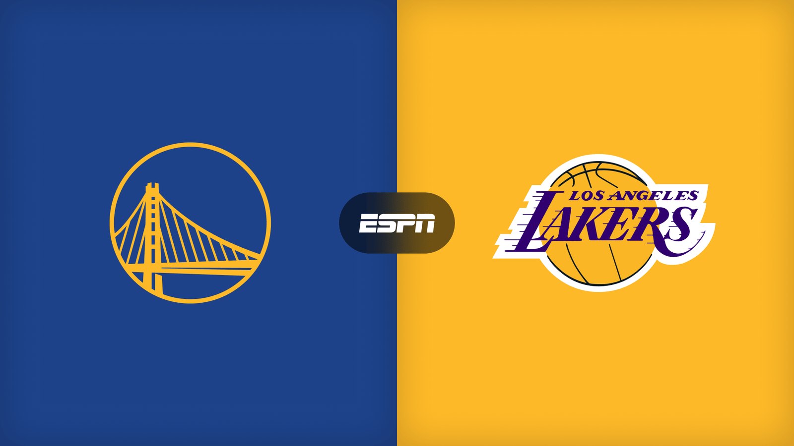 Promotional artwork for NBA: Warriors @ Lakers at Cosm Atlanta