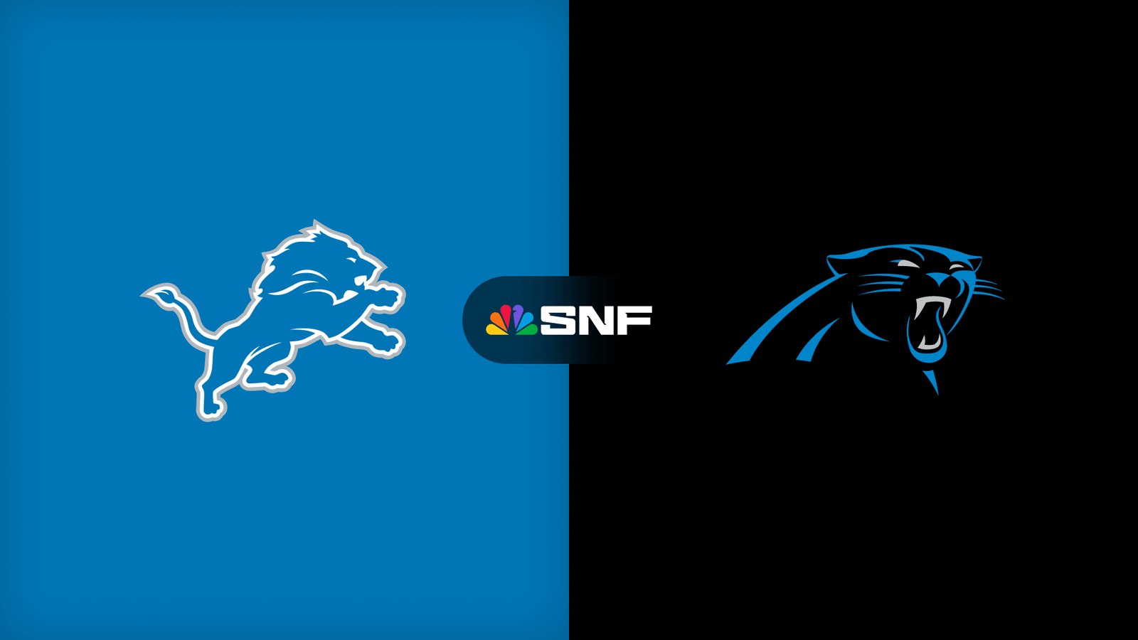 Promotional artwork for NFL: Lions @ Panthers at Cosm Atlanta