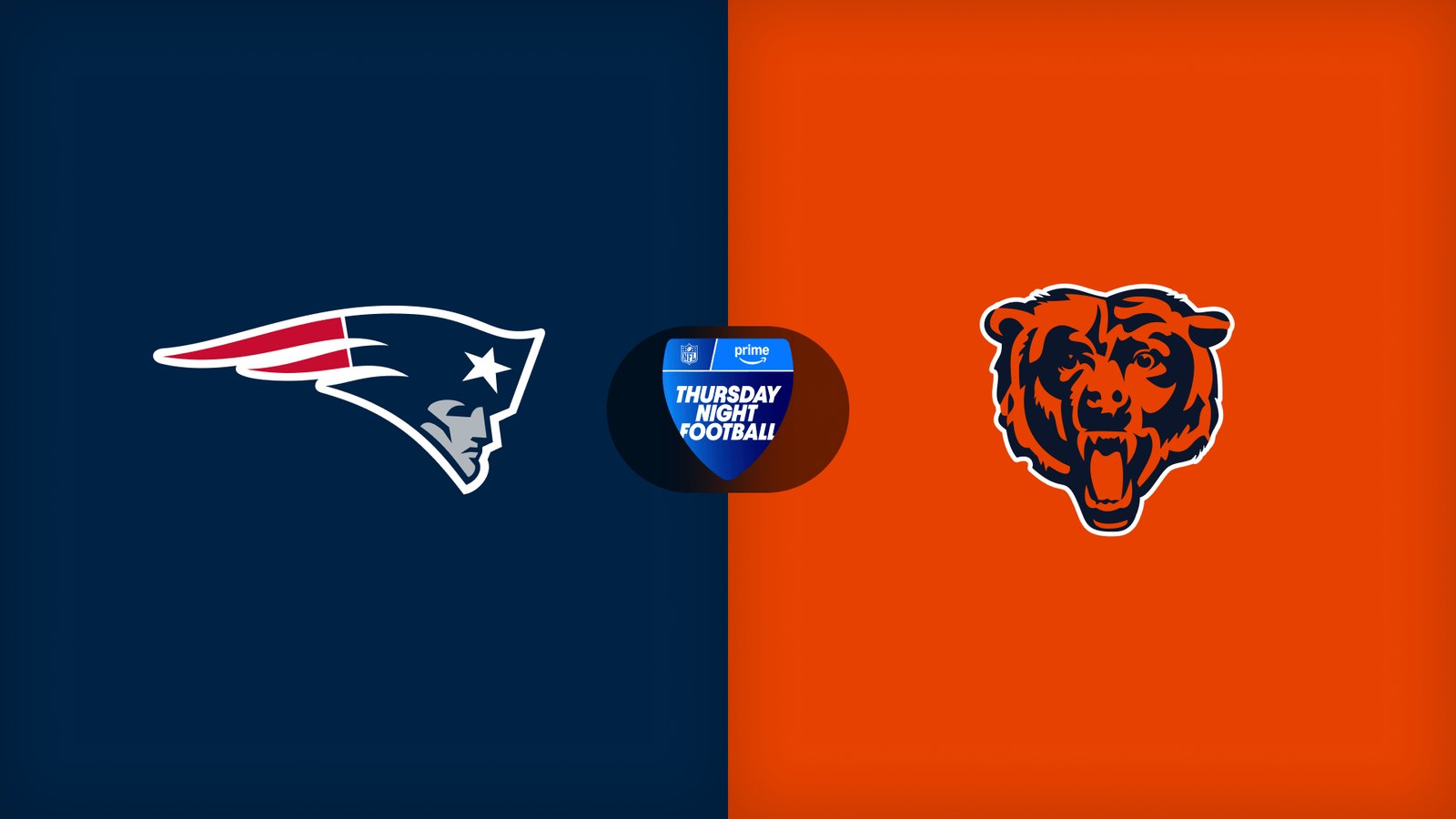 Promotional artwork for NFL: Patriots @ Bears at Cosm Atlanta