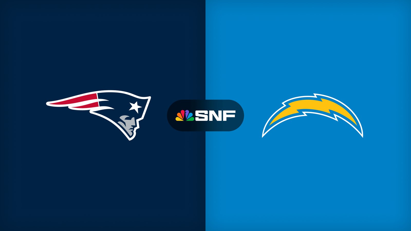 Promotional artwork for NFL: Patriots @ Chargers at Cosm Atlanta