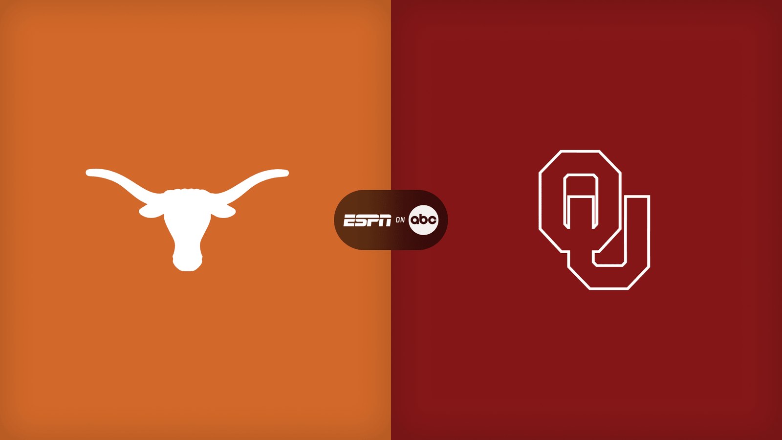 Promotional artwork for Allstate Red River Rivalry: #1 Texas vs. Oklahoma at Cosm Atlanta