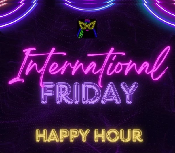 Promotional artwork for International Happy Hour at Daiquiriville