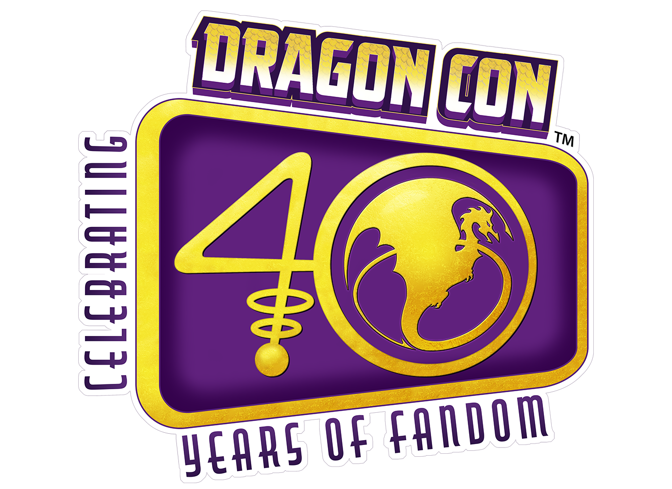 Dragon Con 2026 40th anniversary logo