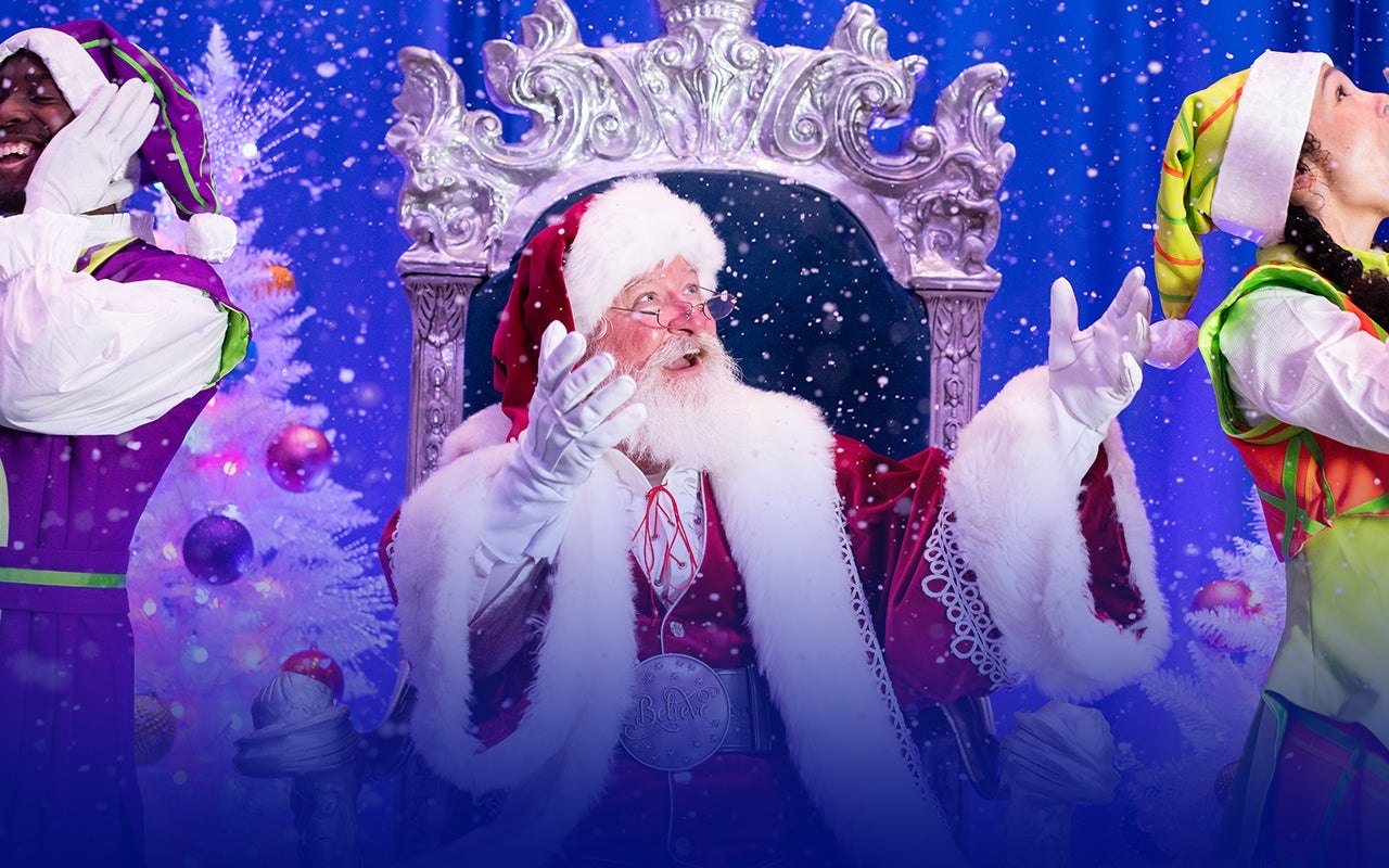 Promotional artwork for Wake Up with Santa at Georgia Aquarium