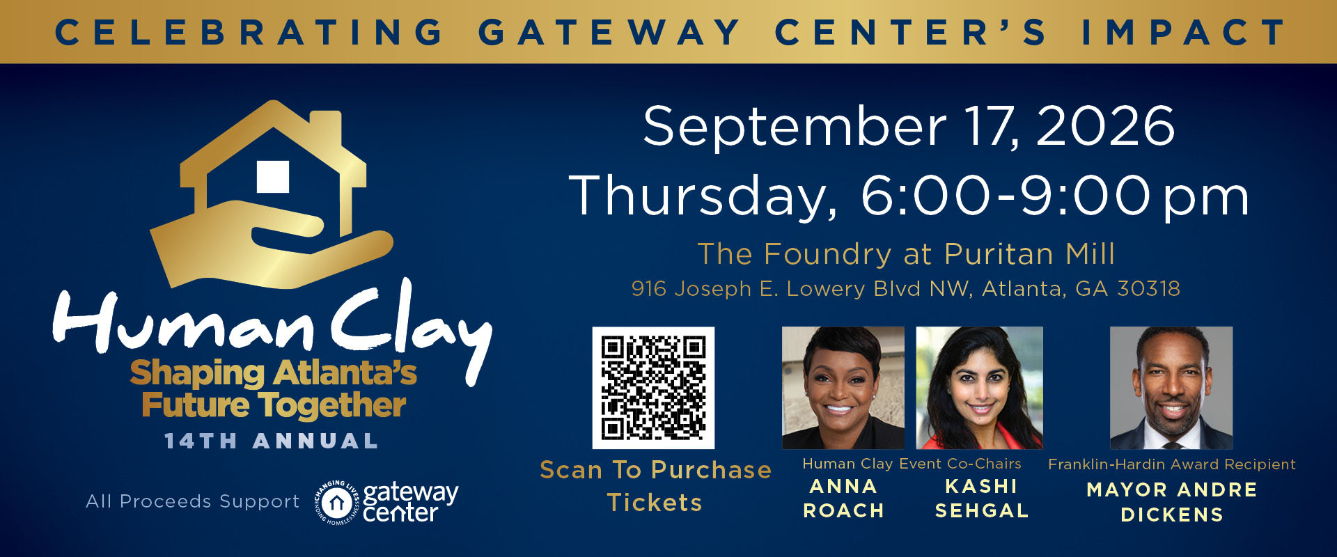 Human Clay Gala — Gateway Center annual fundraiser