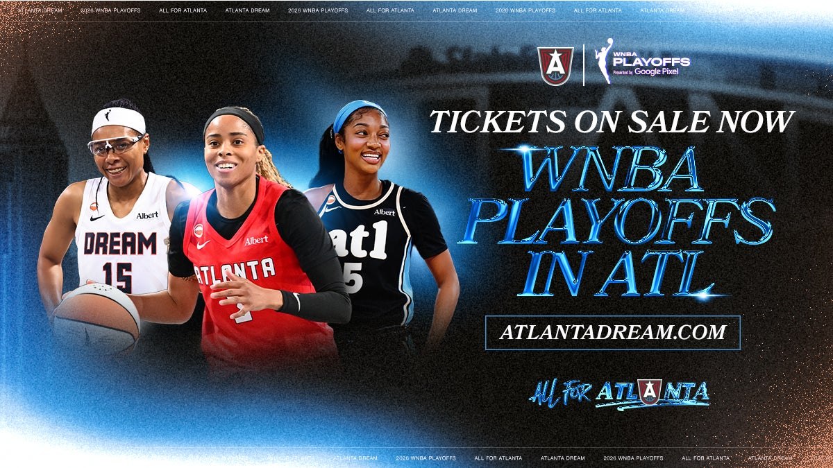Promotional artwork for Atlanta Dream vs New York Liberty - at State Farm Arena