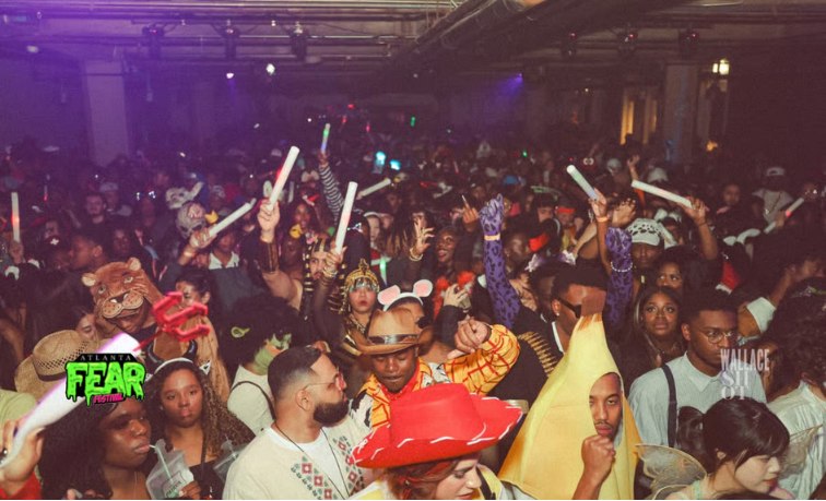 Promotional artwork for Atlanta Fear Festival | The Biggest Halloween Costume at Underground Atlanta