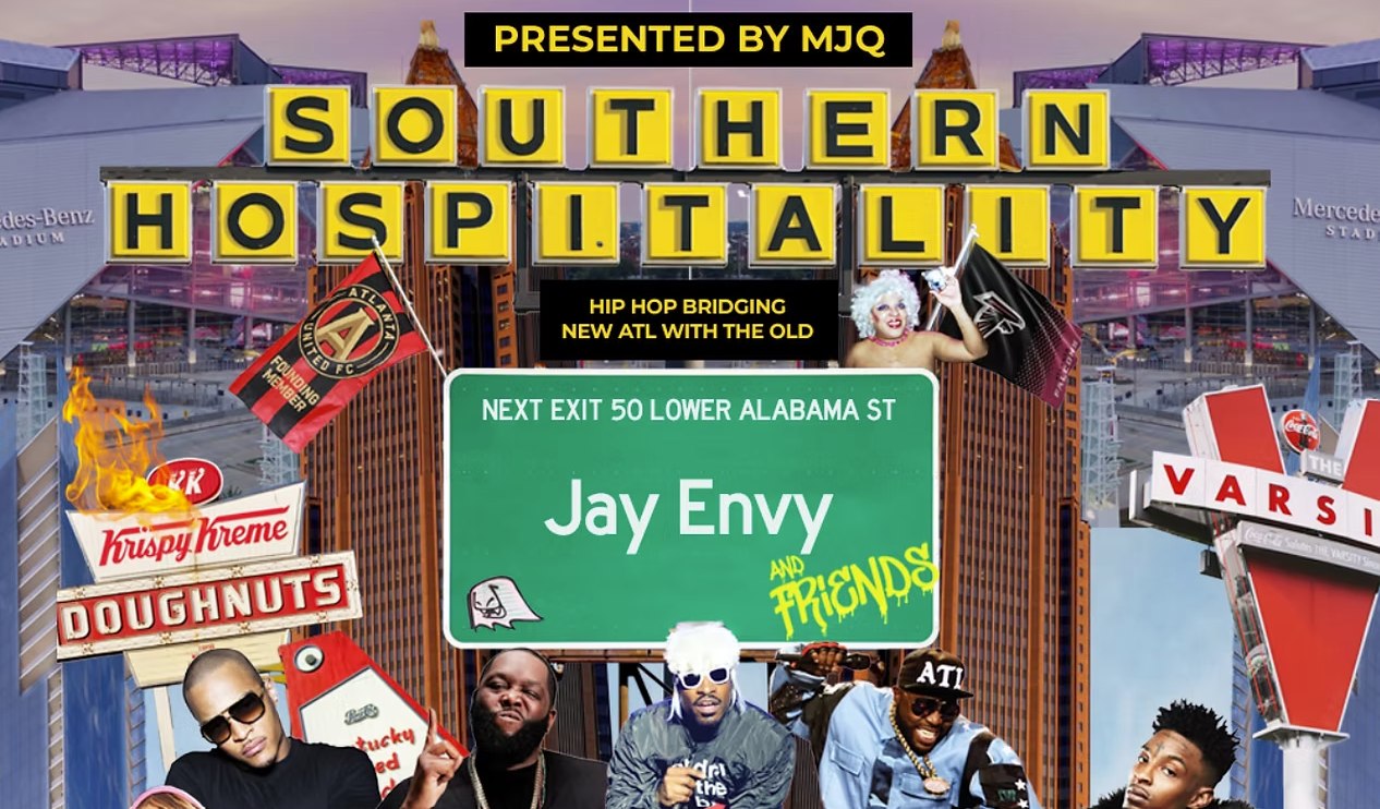 Promotional artwork for Southern Hospitality at Underground Atlanta